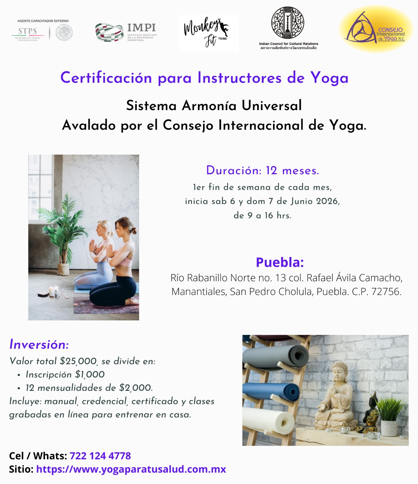Consejo Internacional de Yoga en México Facebook ad