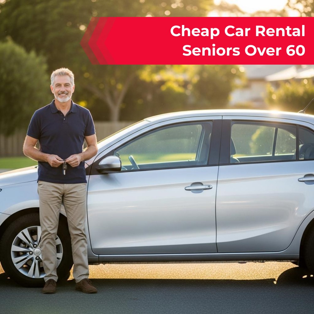 Finders Groove Flow Facebook ad: Cheap Car Rental Seniors Over 60.