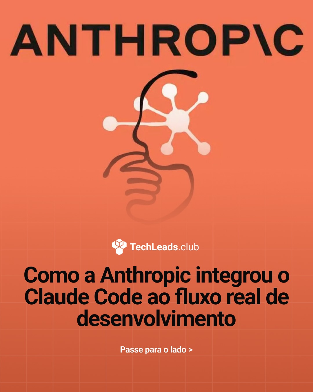 Tech Leads club Facebook ad: A Anthropic não está usando o Claude Code…