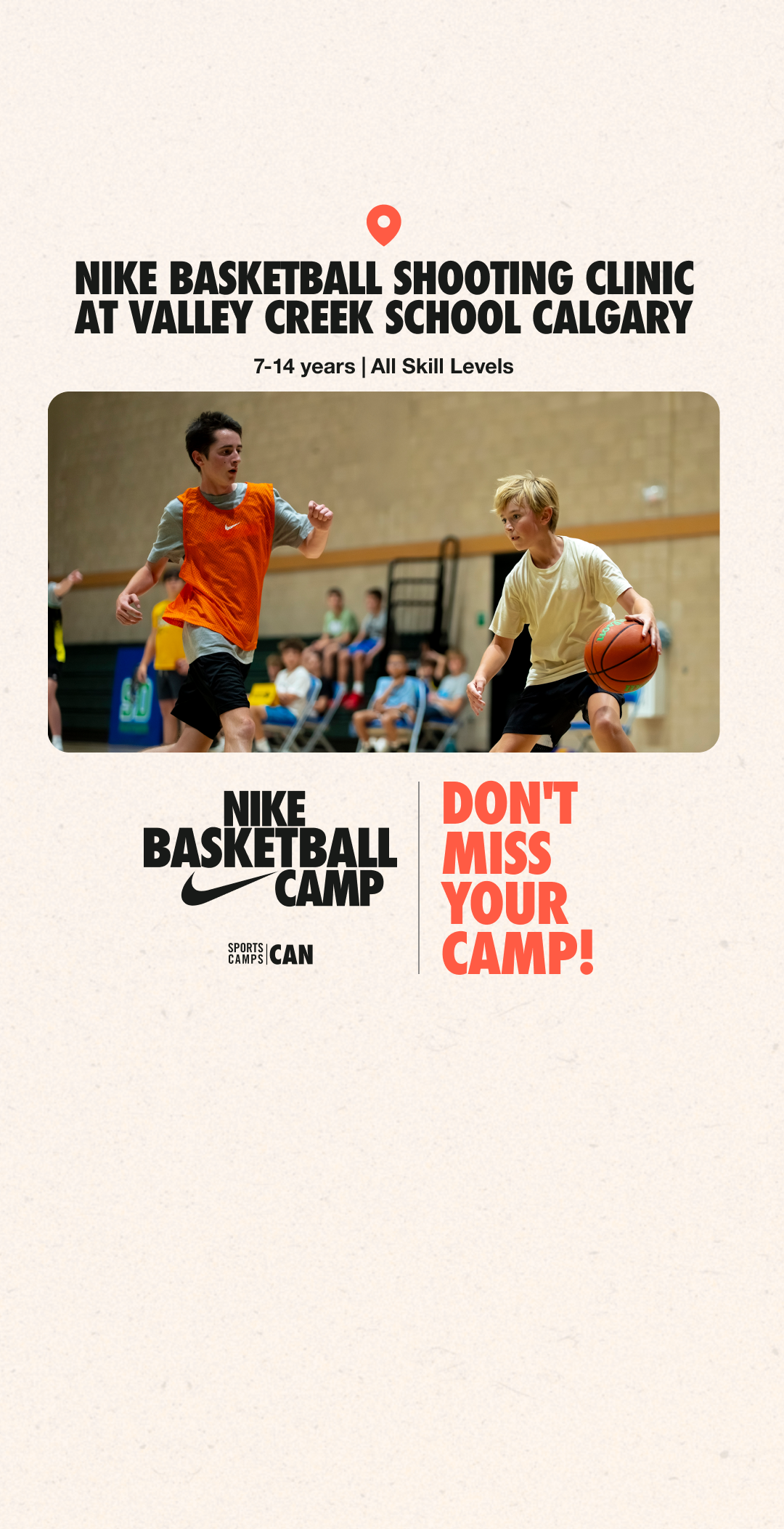 Nike Sports Camps Canada Facebook ad