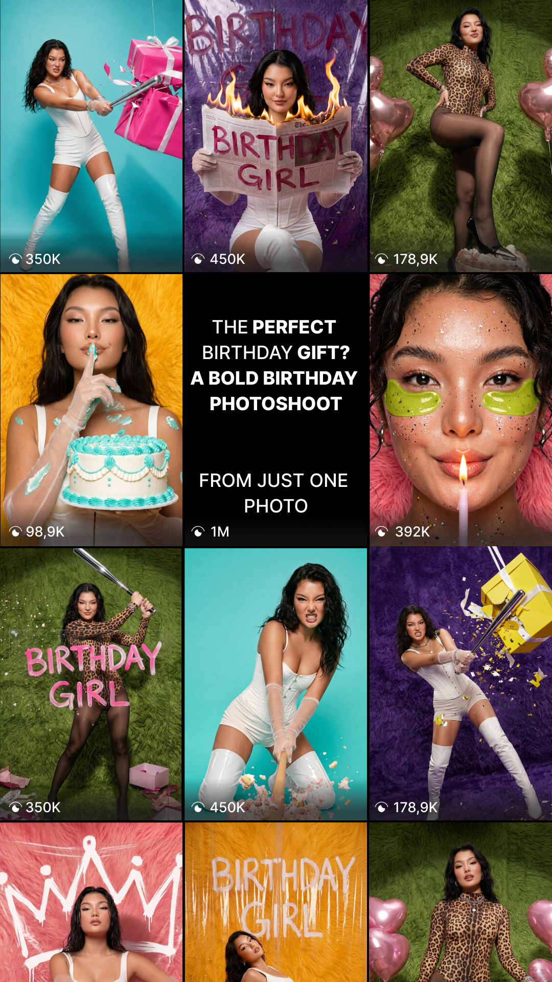 Glam AI: AI Content Generator App Facebook ad