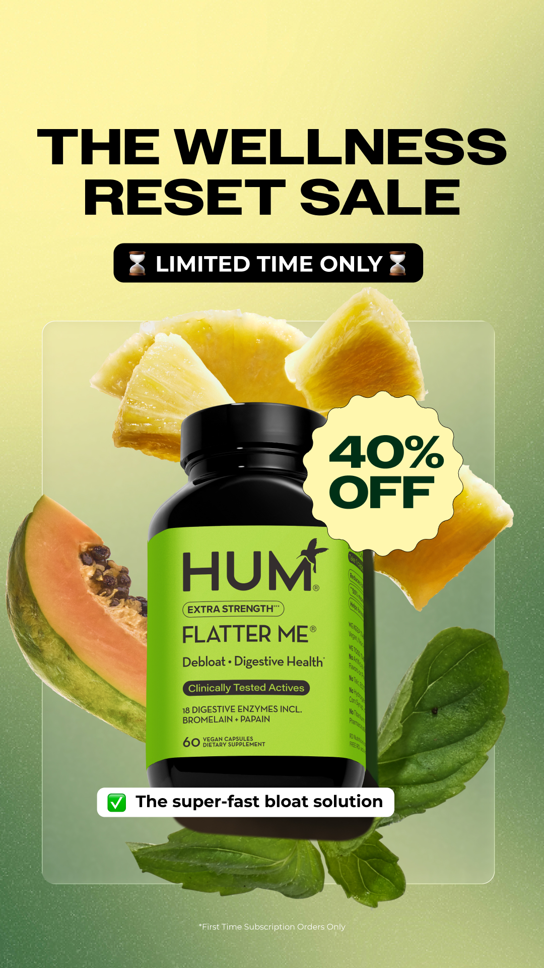 HUM Nutrition Facebook ad