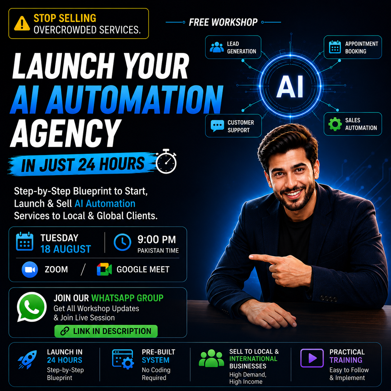 Zubair Khan Facebook ad from Aug 12, 2026