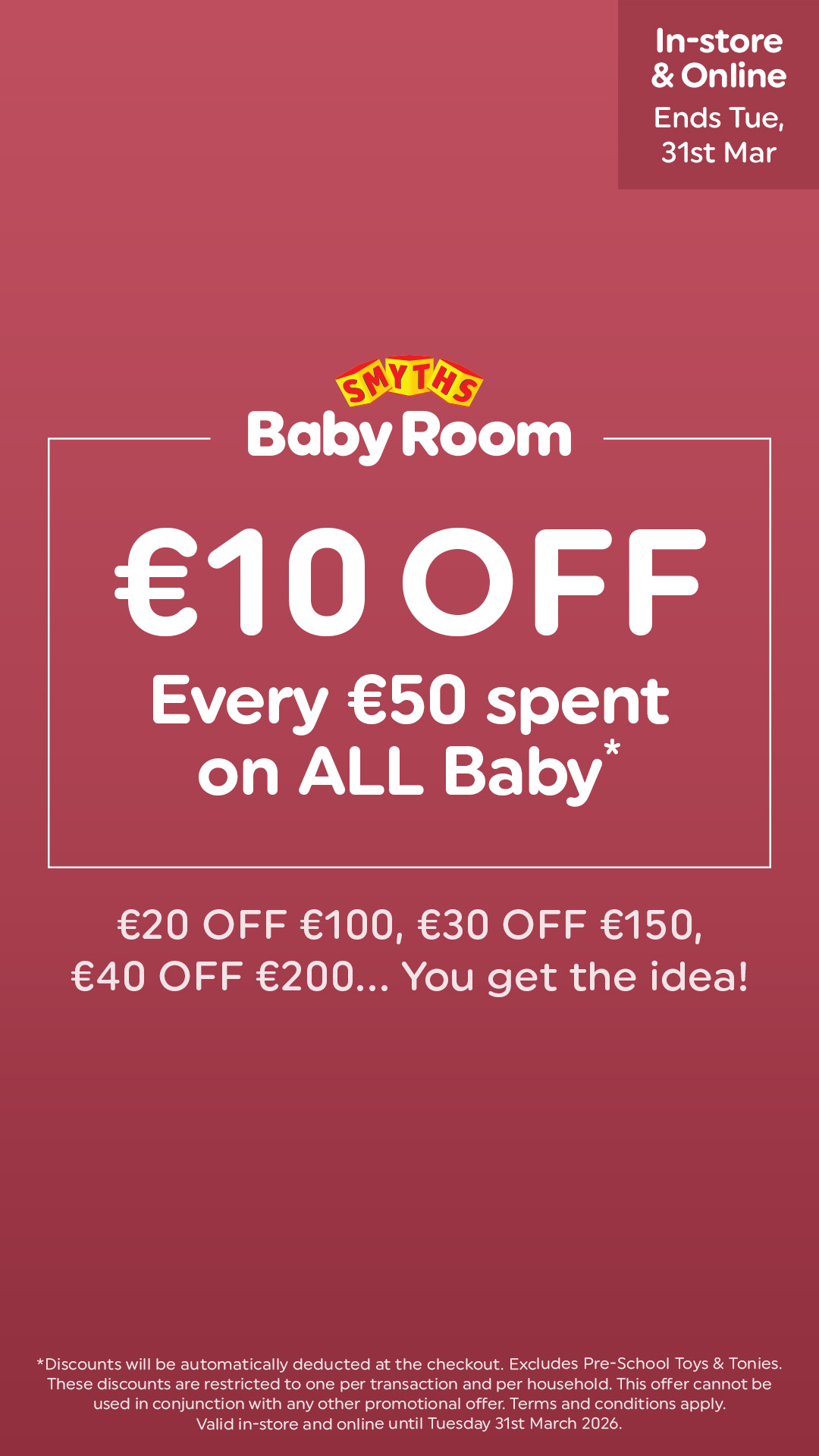 Smyths Toys Ireland Facebook ad