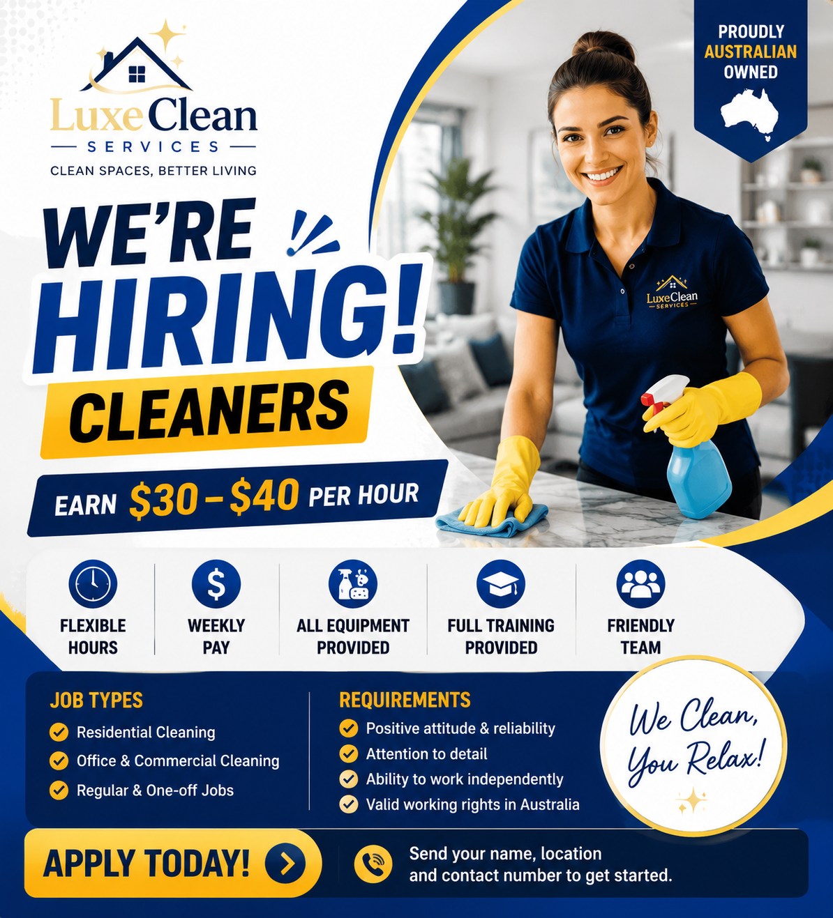 LuxeClean Services Facebook ad