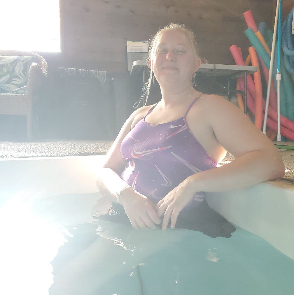 Swim Coach Rimayel Facebook ad: � Beach days are more fun with confident…