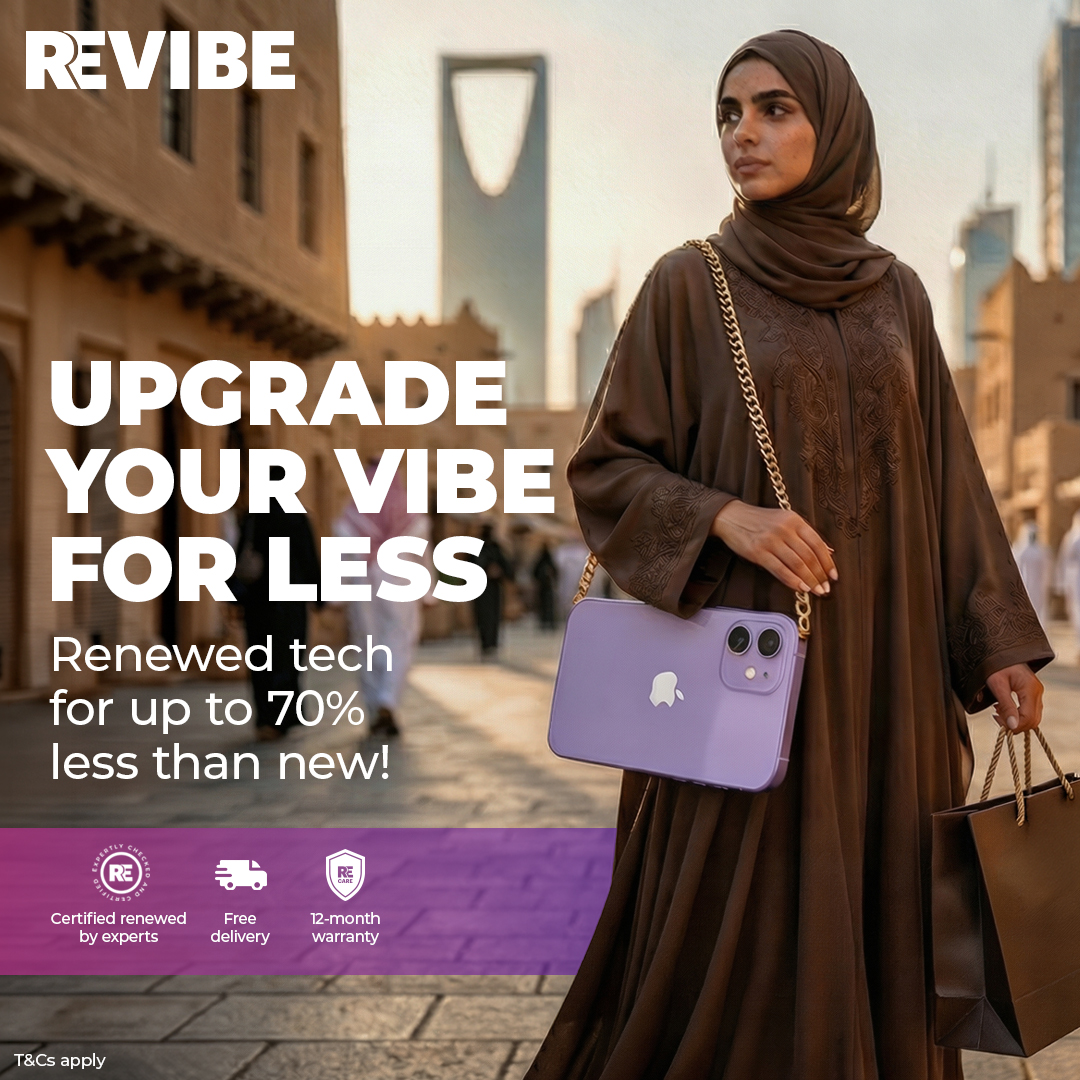 Revibe KSA Facebook ad: Revibe | Tech Differently