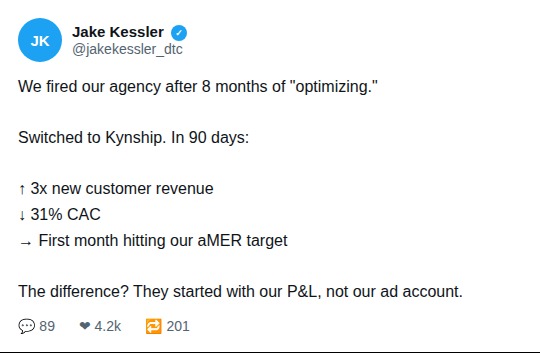 Kynship Facebook ad