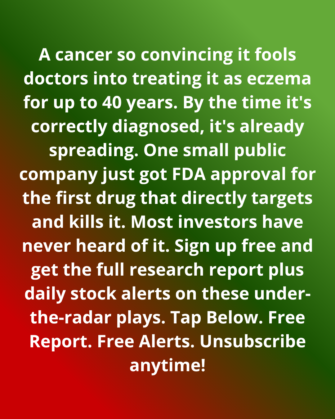 BullseyeAlerts Facebook ad: This Tiny Biotech Already Has FDA Revenue