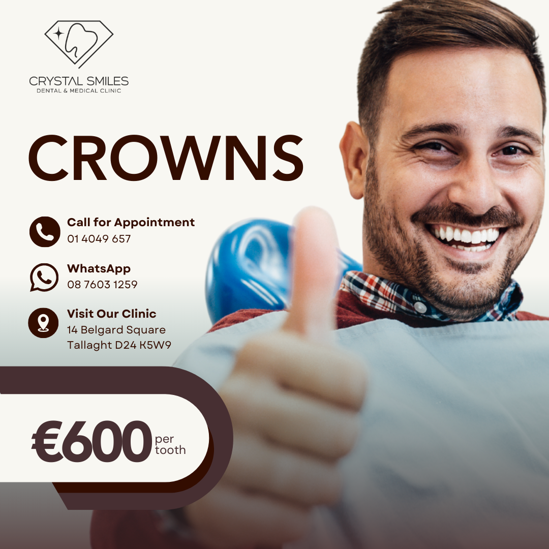 Crystal Smiles Clinic Facebook ad: Chat with us