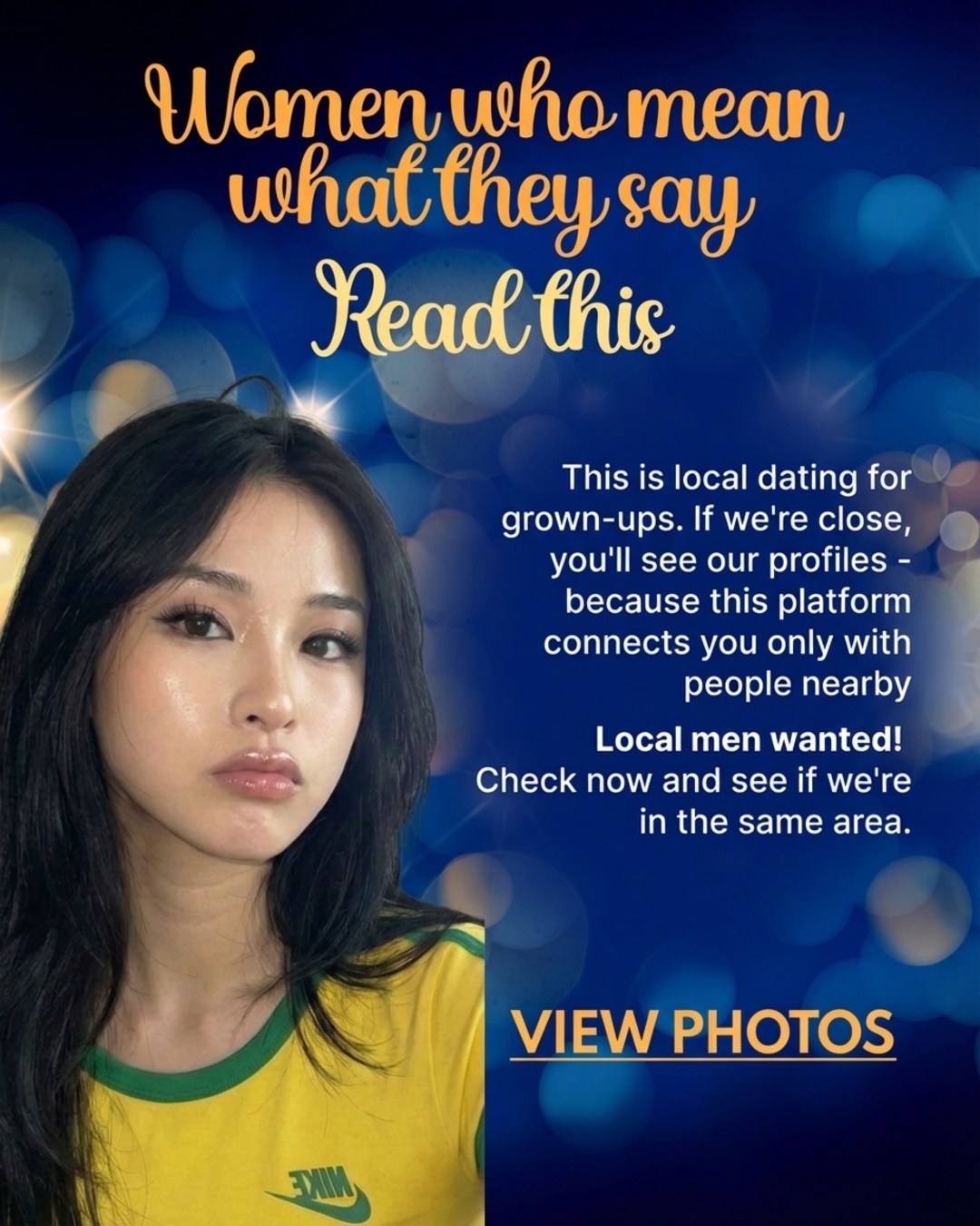 Sincere relationship Facebook ad: For Men 45+