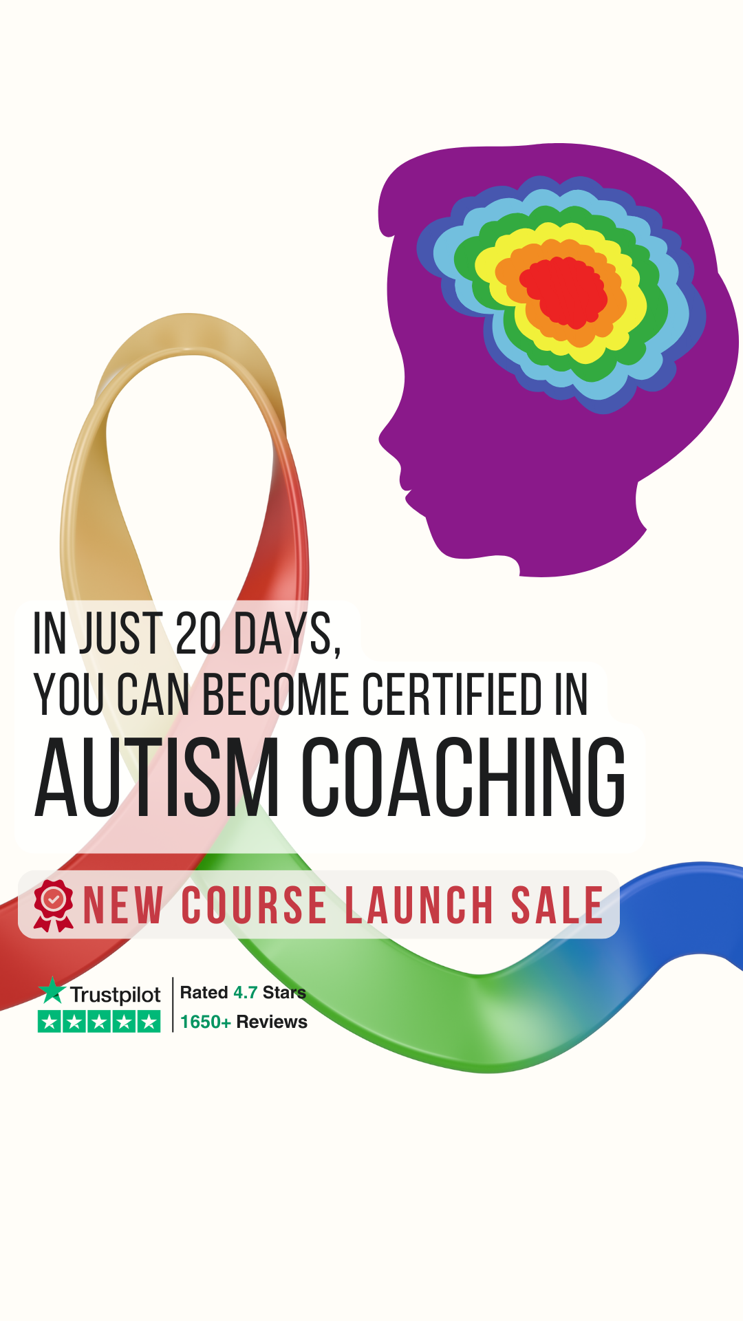 Efficient Coach Facebook ad: NEW Become an Autism Coach