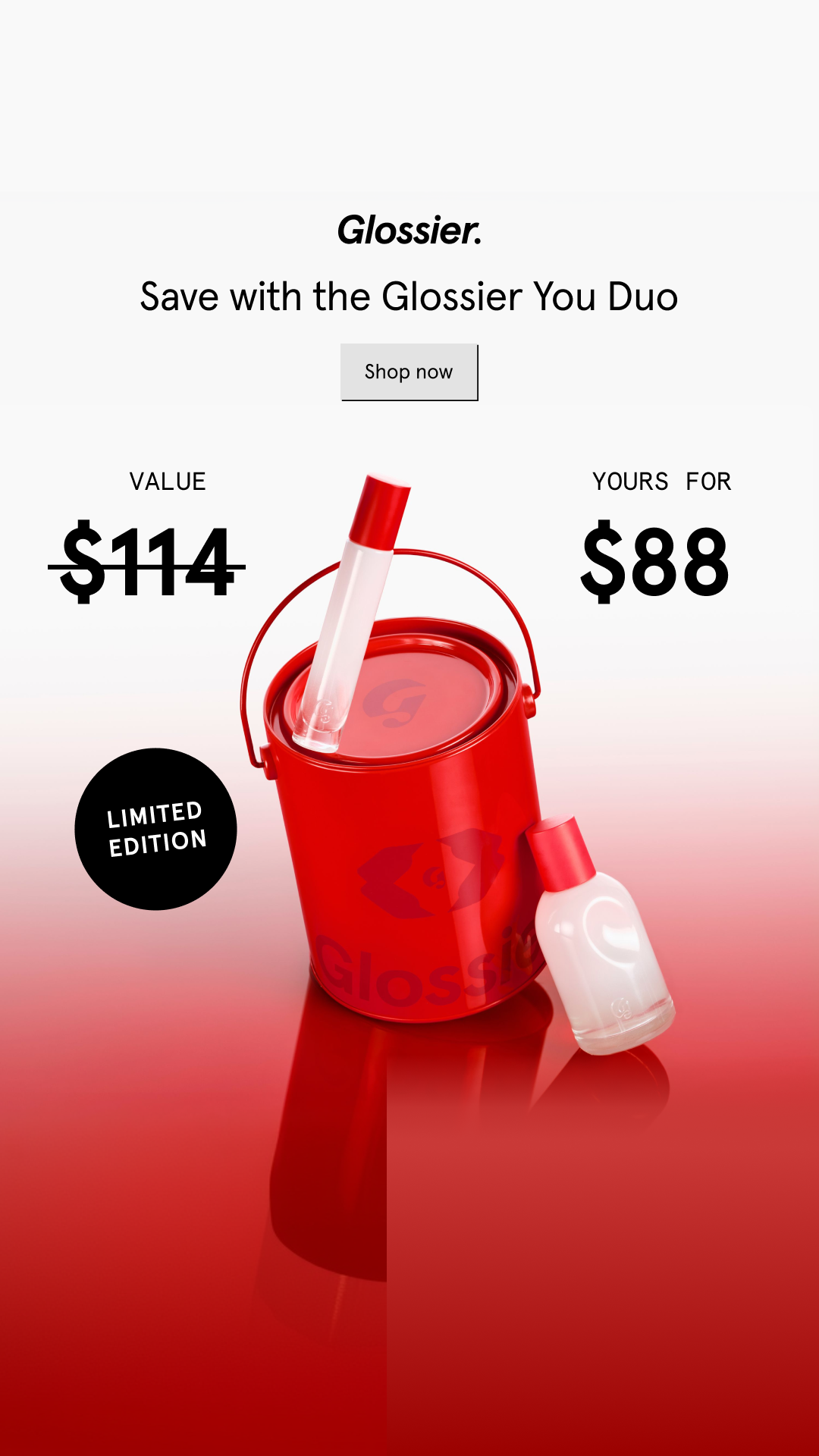 Glossier Facebook ad