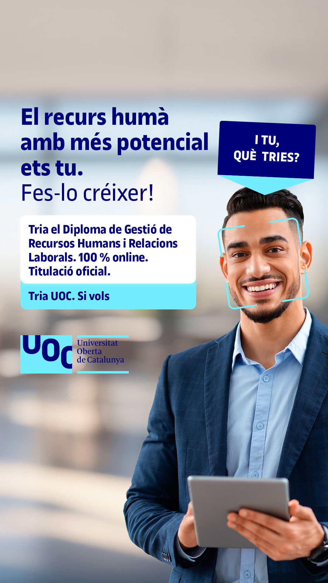 Universitat Oberta de Catalunya (UOC) Facebook ad