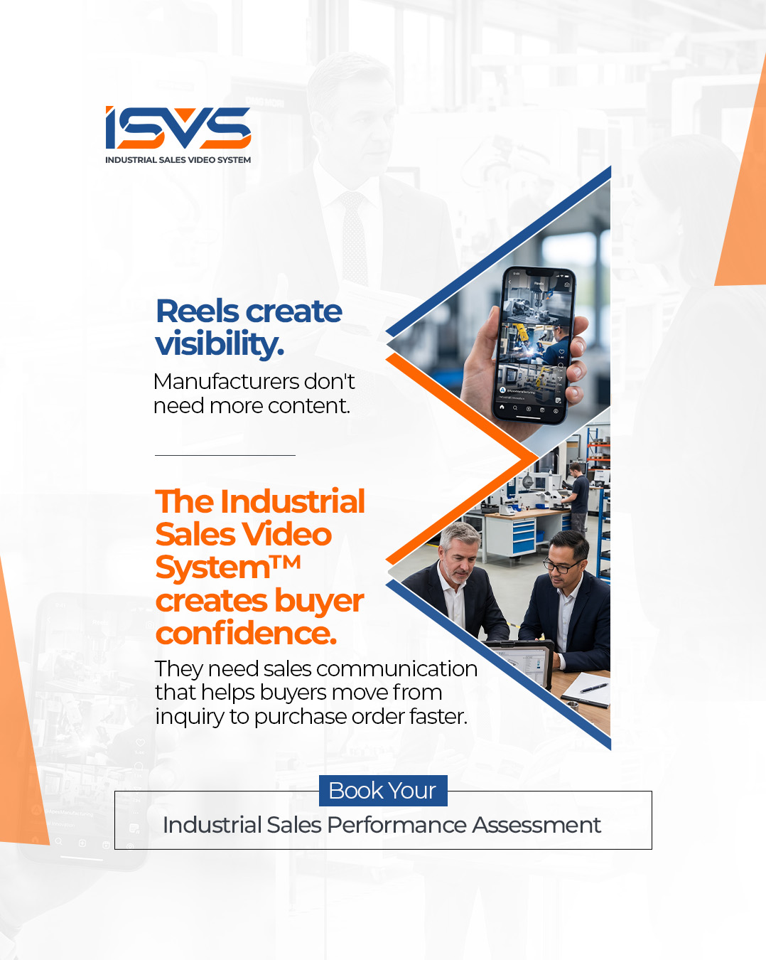 Harish Kasar - Industrial Sales Video System Facebook ad: Manufacturers Need Buyer Confidence, Not Just Visibility.