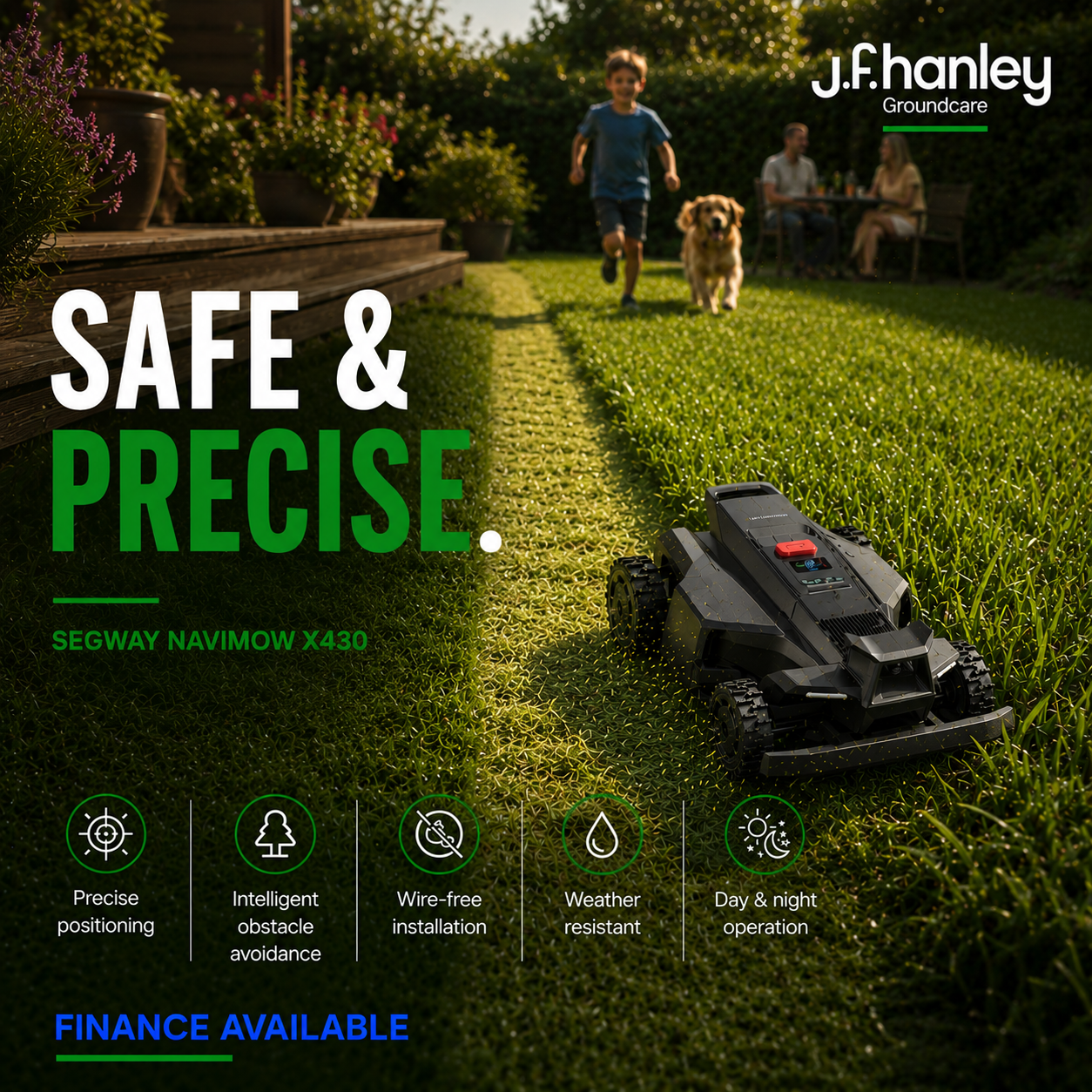 JF Hanley Groundcare Facebook ad from Jul 1, 2026