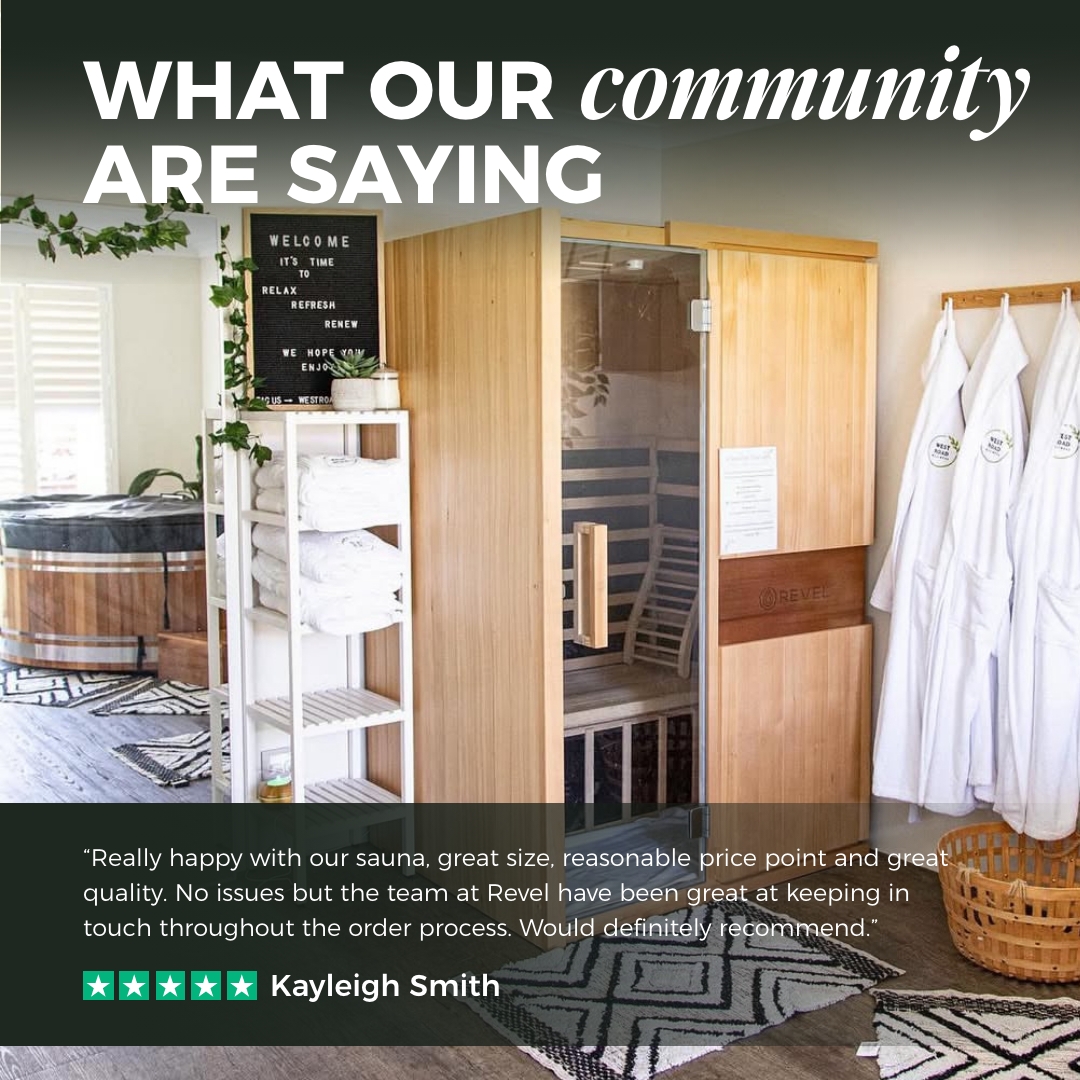 Revel Saunas Facebook ad