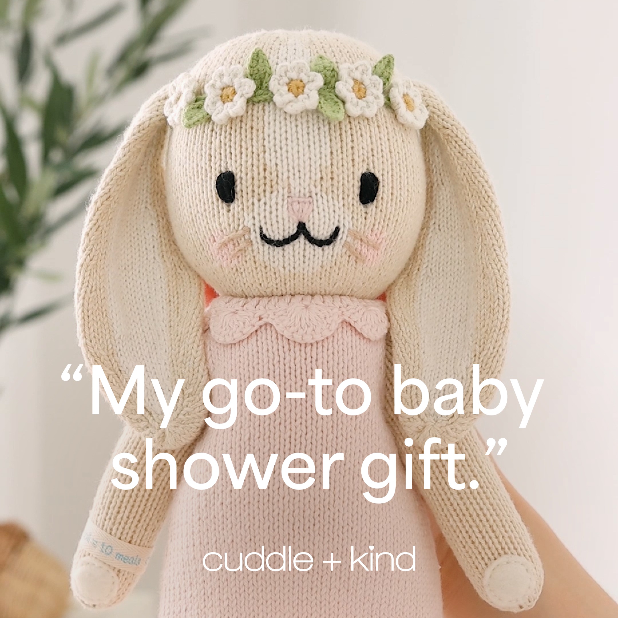 cuddle + kind Facebook ad: gives meals | lovingly handcrafted | fair trade