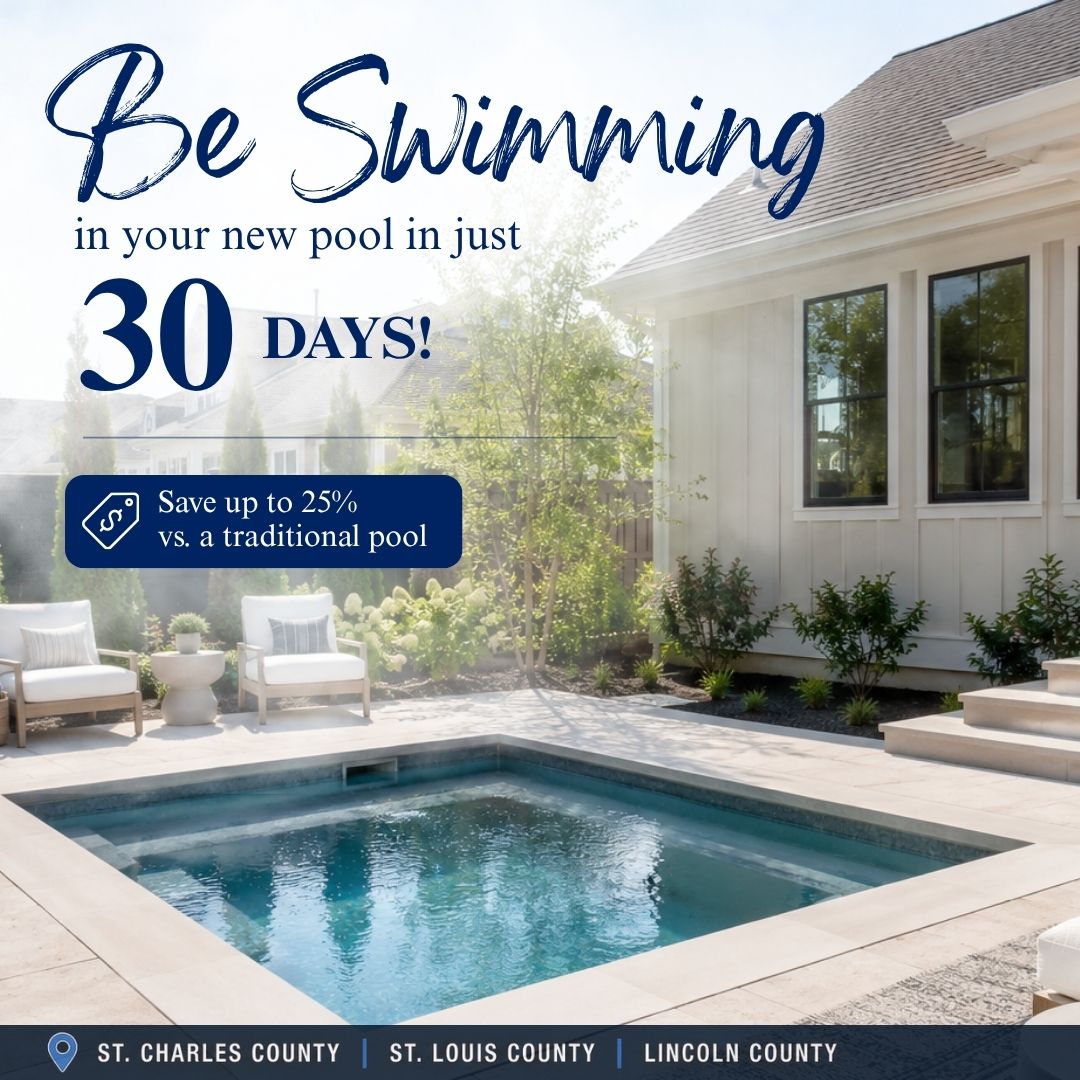 Tide & Timber Facebook ad: Quality Custom Pools in St. Louis