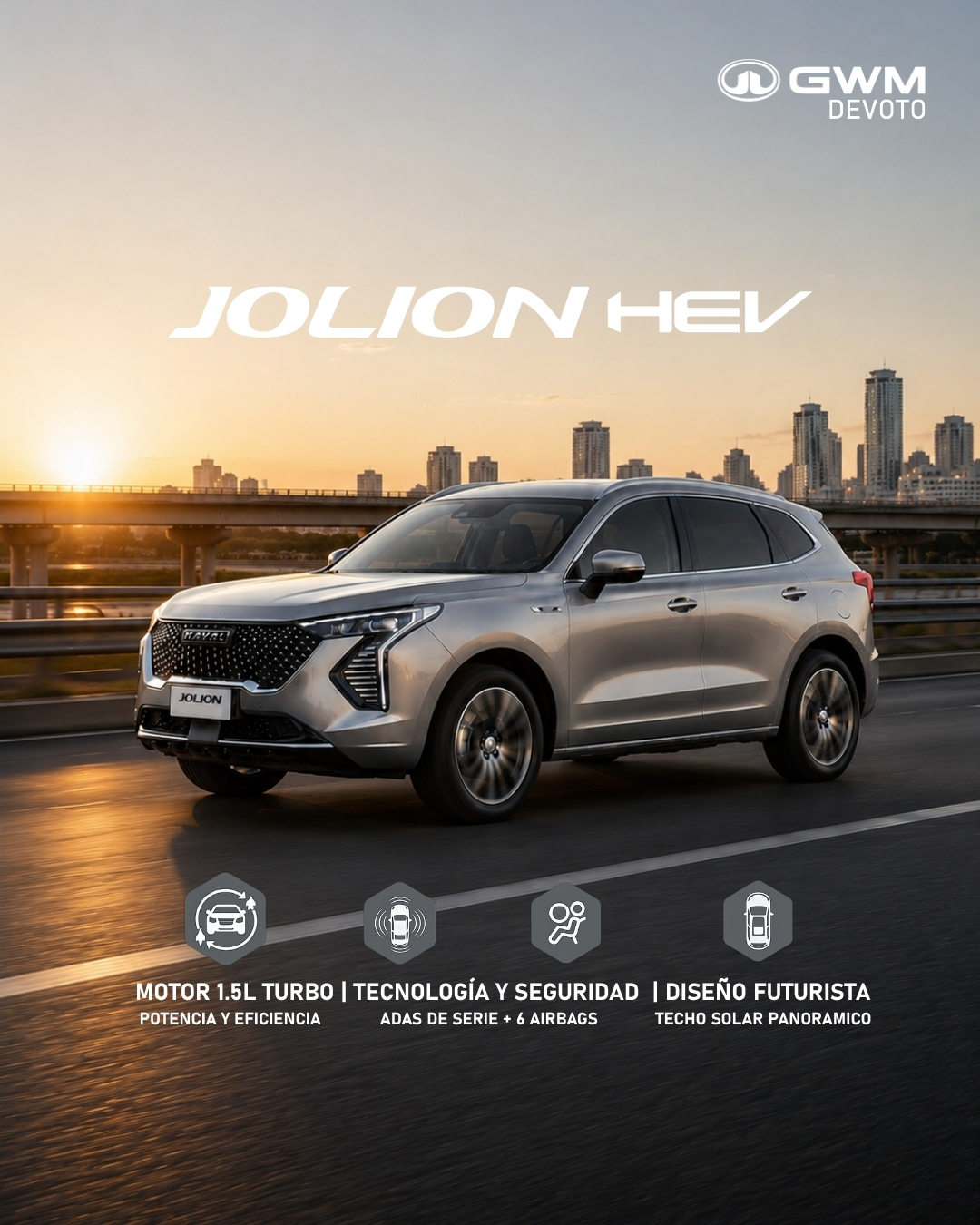 GWM Devoto Facebook ad: Descubrí Jolion HEV