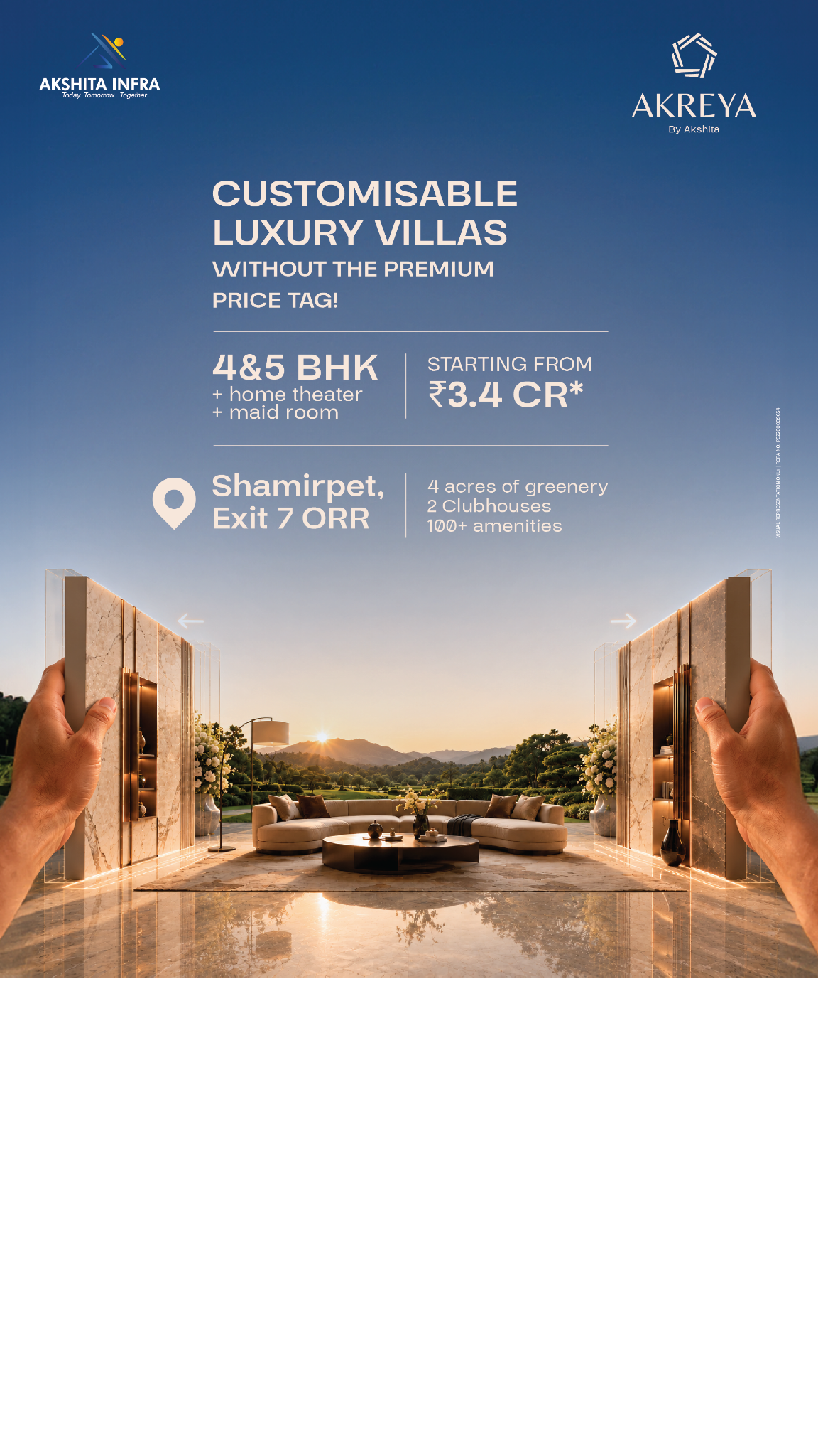 Akshita Infra Facebook ad from Jul 1, 2026