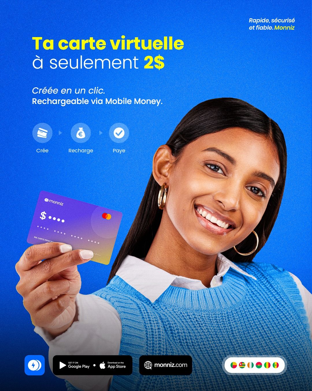Monniz Facebook ad: Ta carte en 2 min
