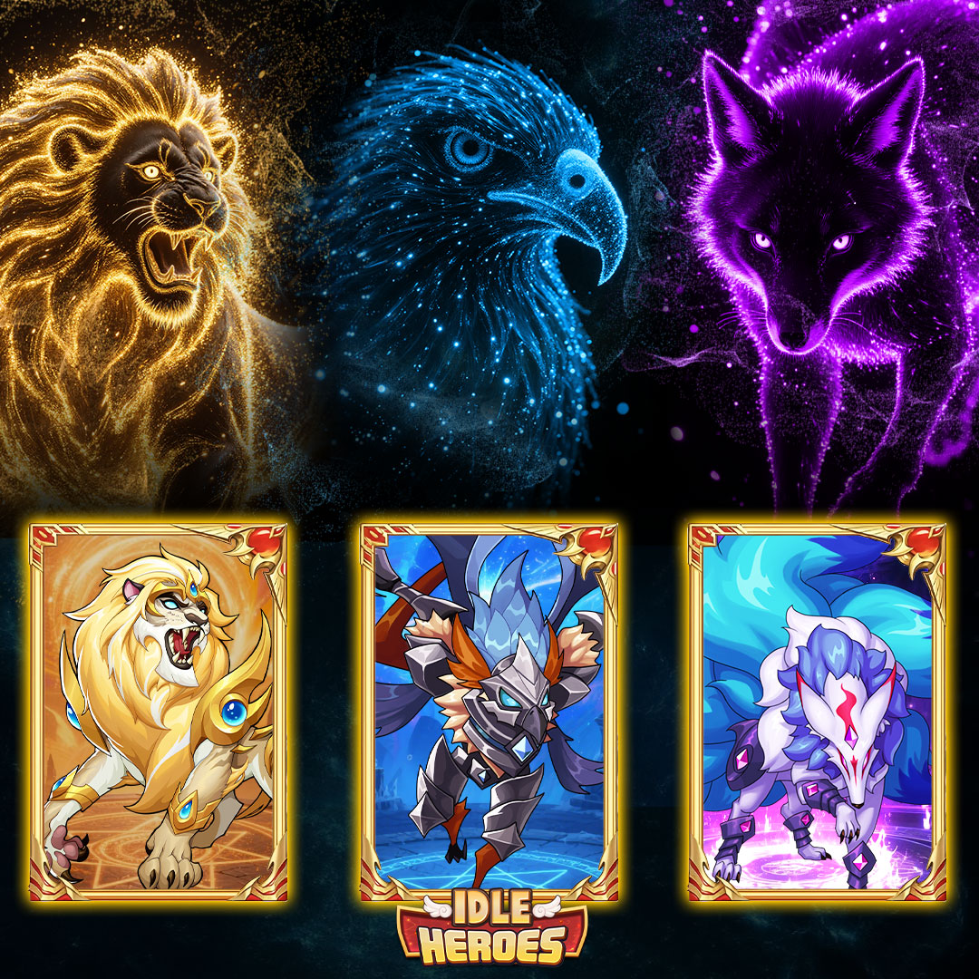 Idle Heroes Facebook ad: Play Different, Go Idle!