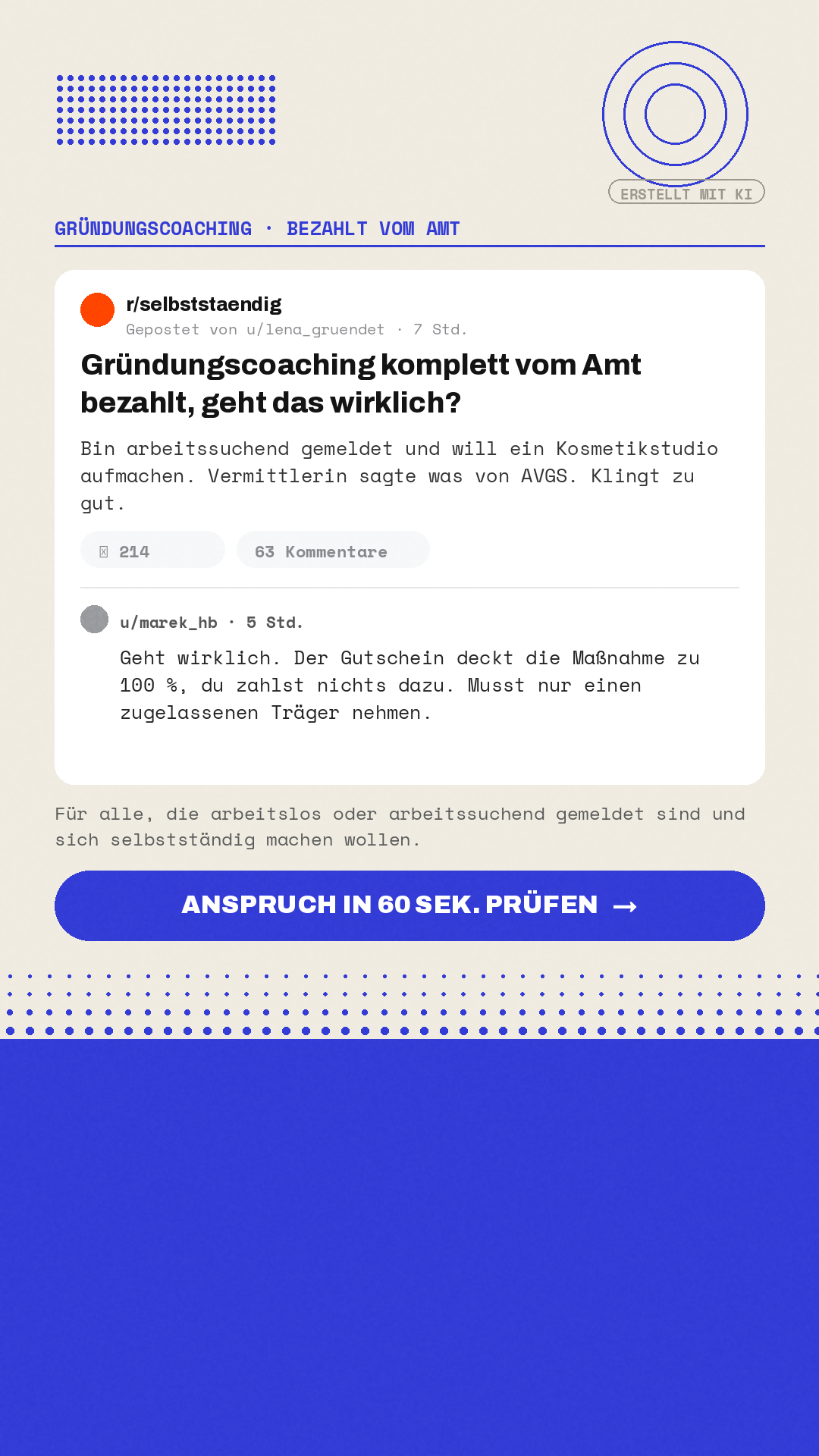 Imberti Consulting Facebook ad from Jul 31, 2026
