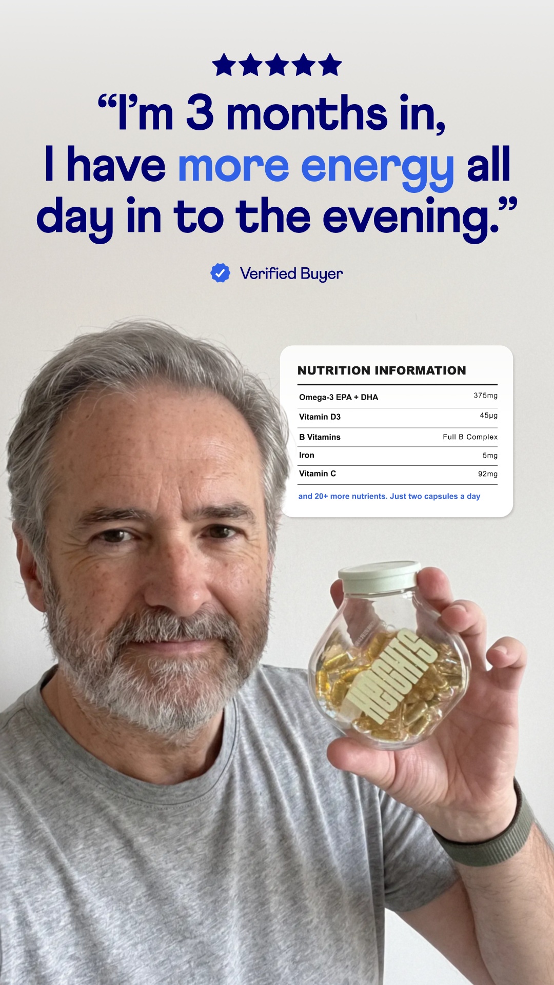 Your Heights Facebook ad: You've earned this time. Don't spend it feeling tired.