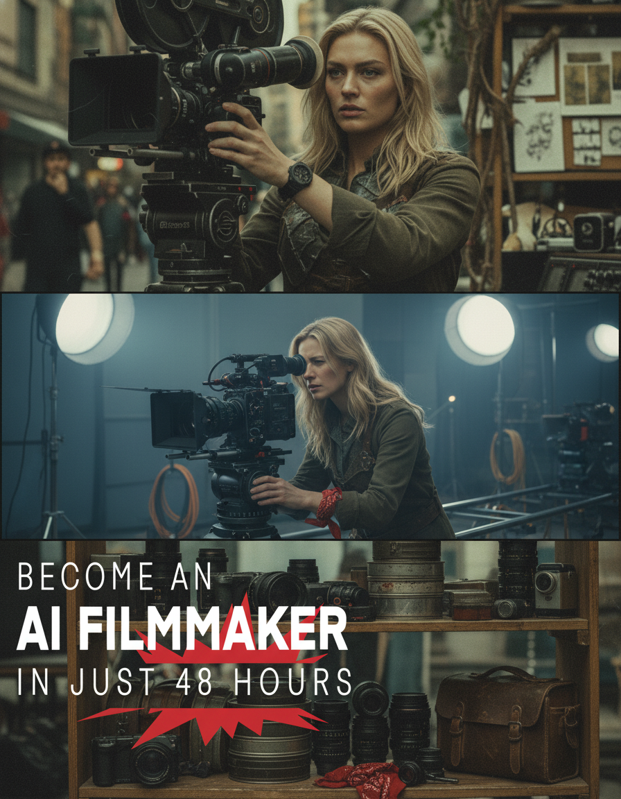 Steptwo.ai Facebook ad: Learn AI Filmmaking In Just 48 Hours