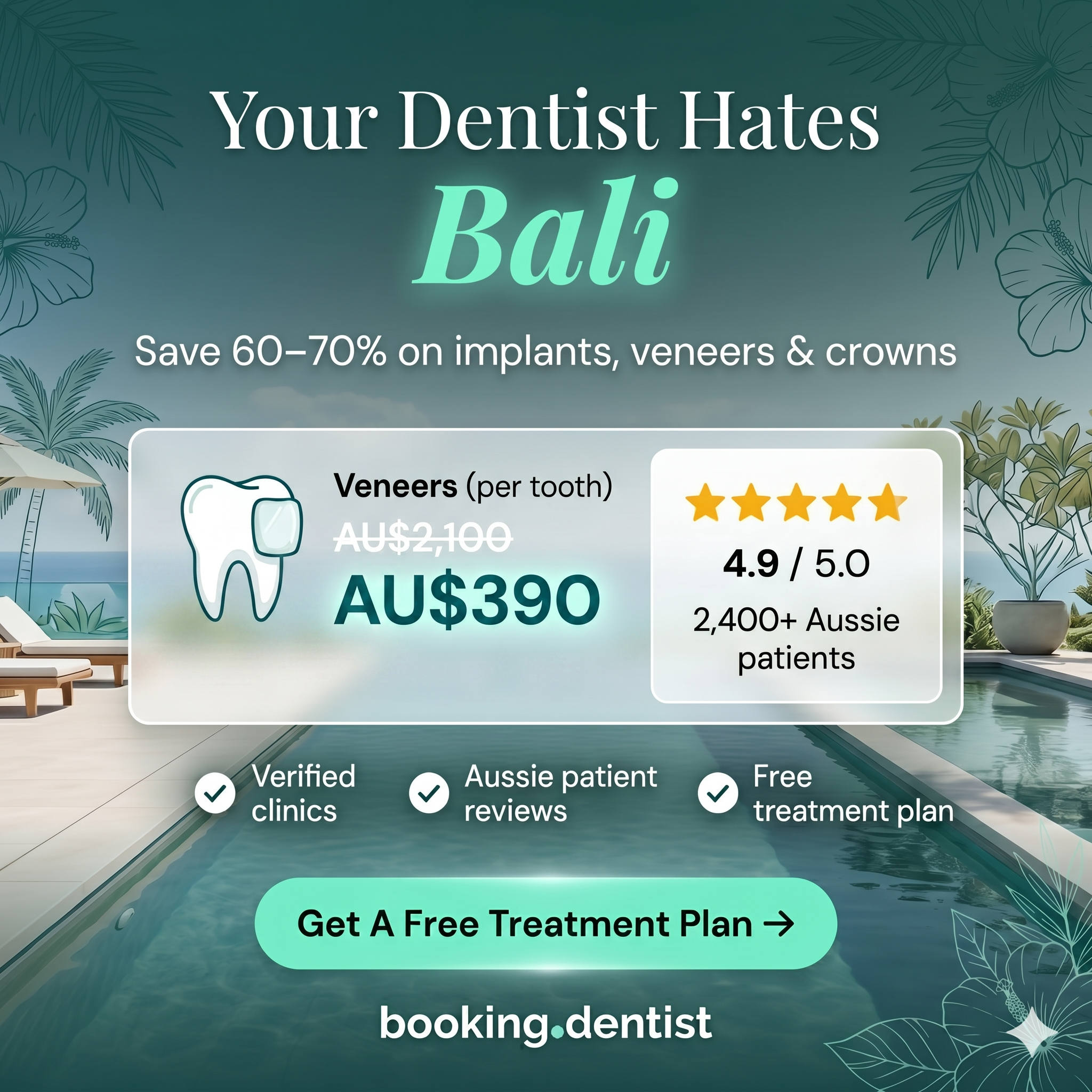 BookingDentist Facebook ad
