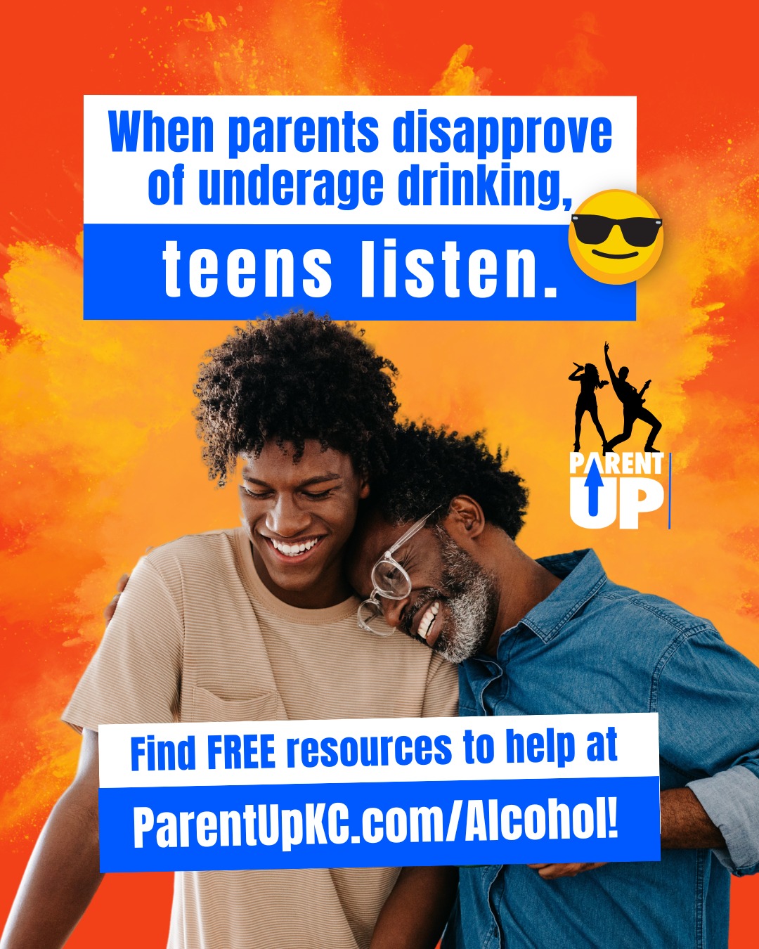 Parent Up Facebook ad: Alcohol, Parent UP KC
