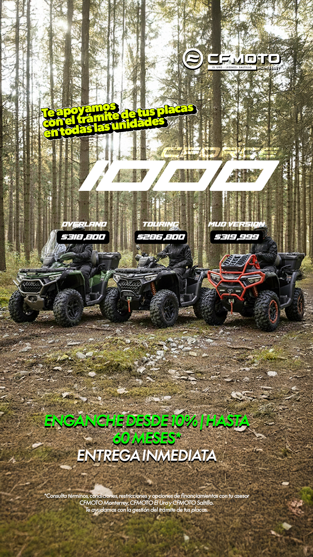 CFMOTO Monterrey Facebook ad from Feb 3, 2026