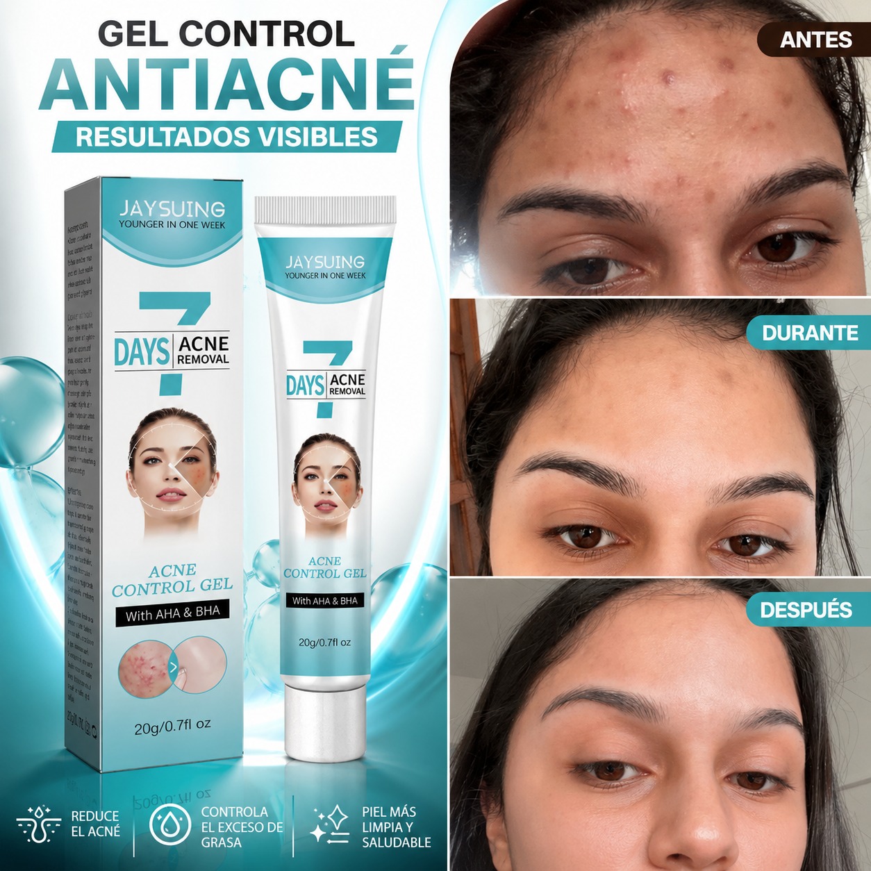 JELUU Facebook ad: Cuando tu piel luce mejor, te sientes más…