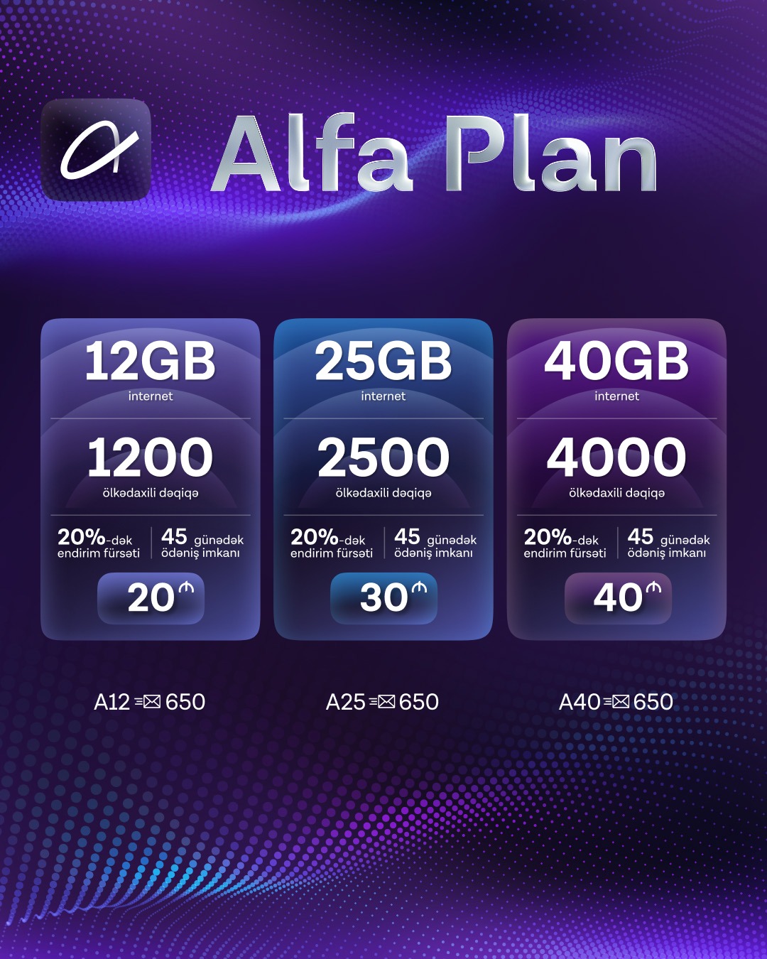 Azercell Facebook ad: Alfa Plan tarifini qarşıla!