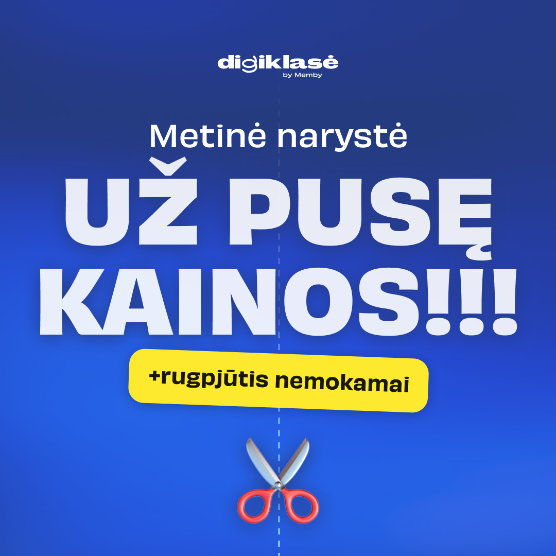 Digiklasė - by Memby Facebook ad