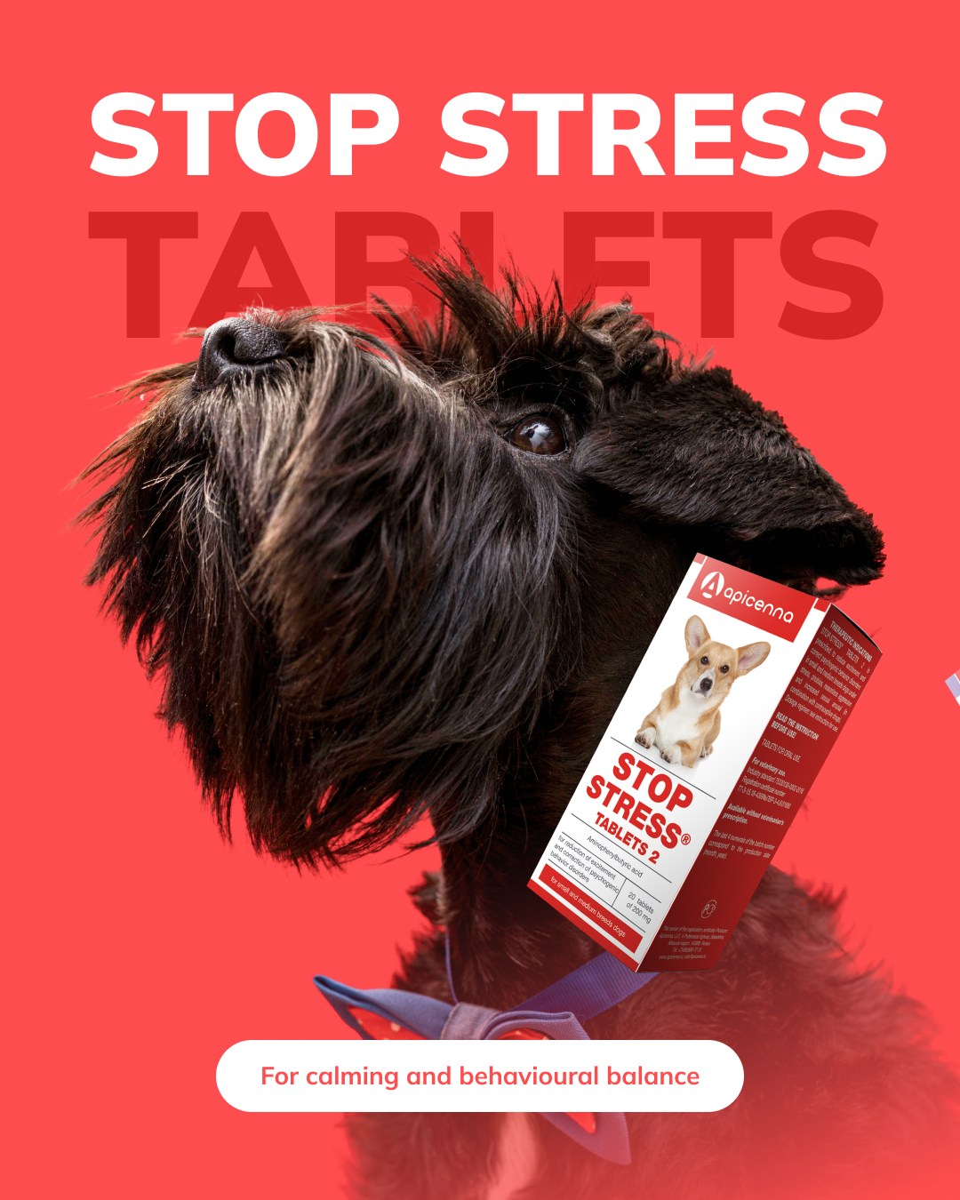 Apicenna Facebook ad: When stress becomes more than a reaction
