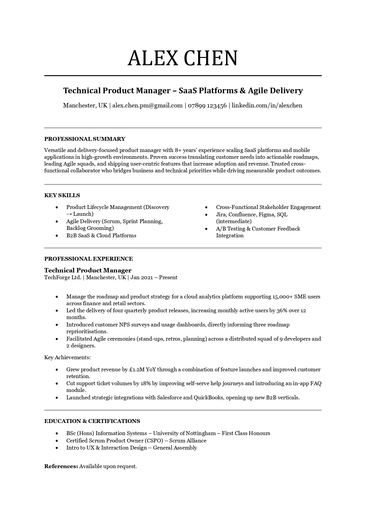 Clarity Vanguard Facebook ad: Not a Job Advert - we write CVs…