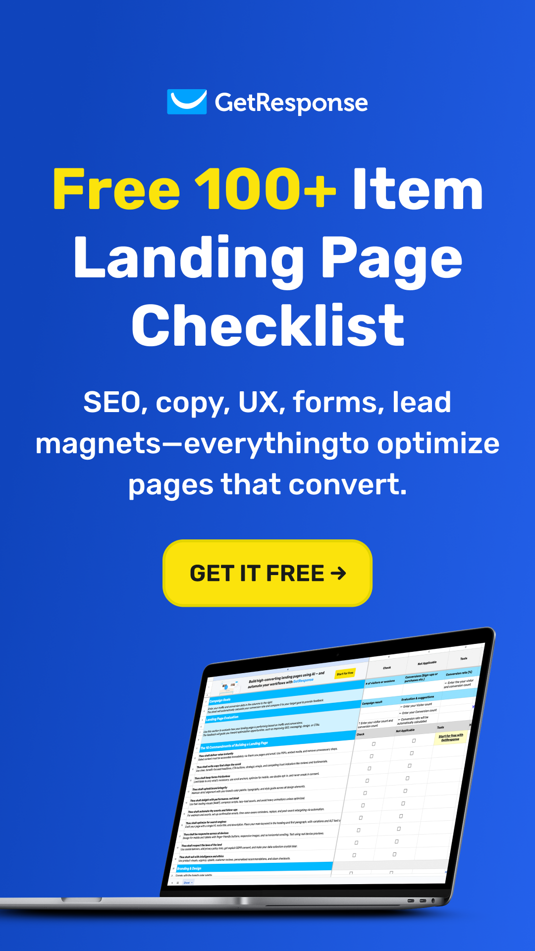 GetResponse Facebook ad: The Ultimate Landing Page Process