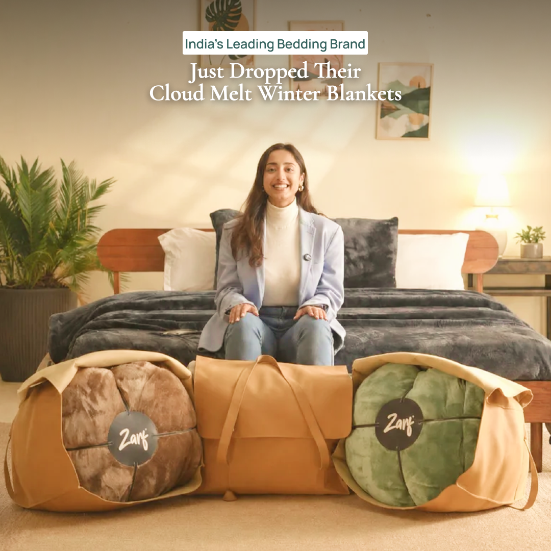 Zarf Studios Facebook ad: You know that feeling when your blanket is…