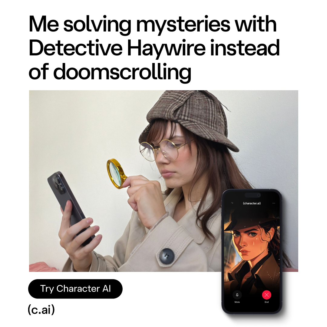 Character.AI Facebook ad