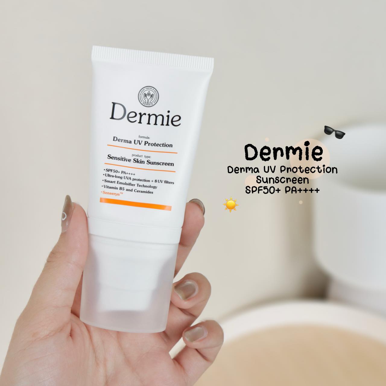 HelloCheckcheck Facebook ad: เวชสำอางจากบ้าน Dermie เค้าเก่งเรื่องสูตรอ่อนโยนอยู่แล้วเนอ…