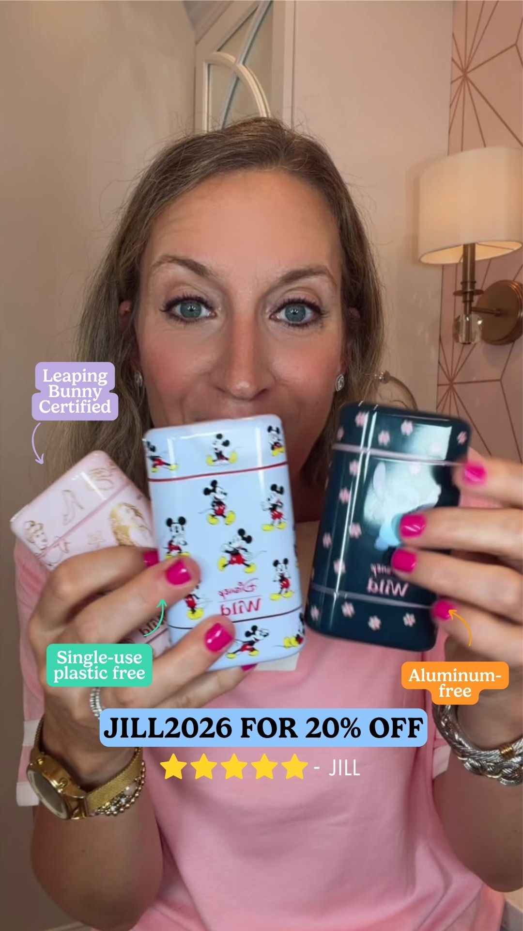 Wild Facebook ad: Get 20% off all Wild products with code JILL2026