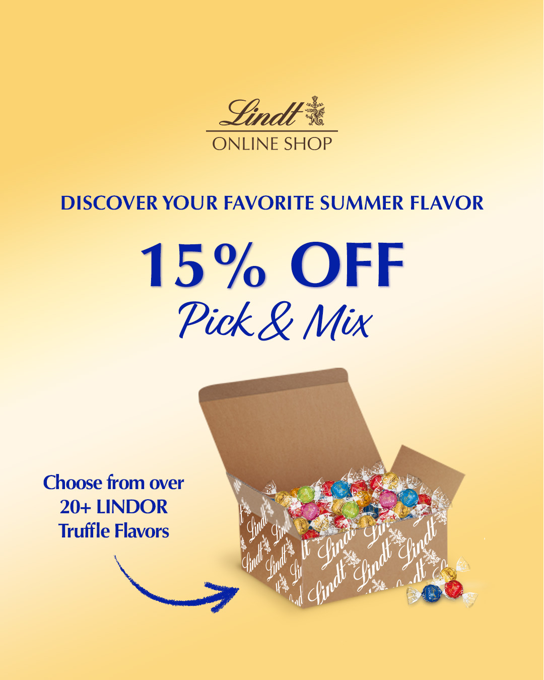 Lindt Facebook ad
