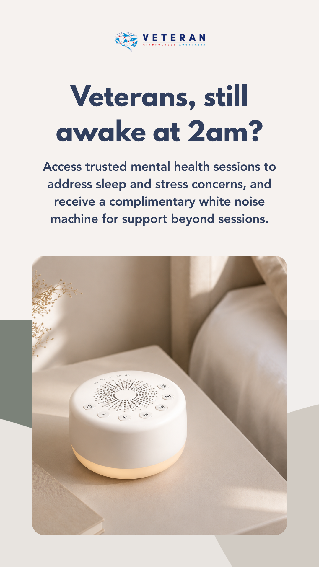 Veteran Mindfulness Australia Facebook ad