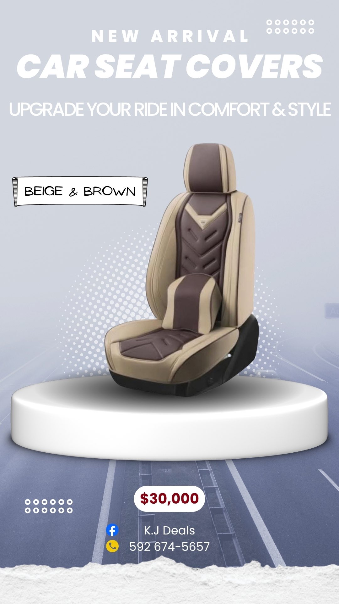 K.J Deals Facebook ad: Upgrade your ride with our premium full set…