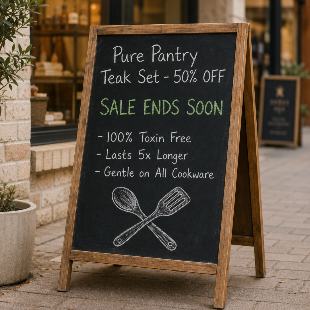Pure Pantry Facebook ad: 50% Off. Sale Ends Soon. Shop Now.