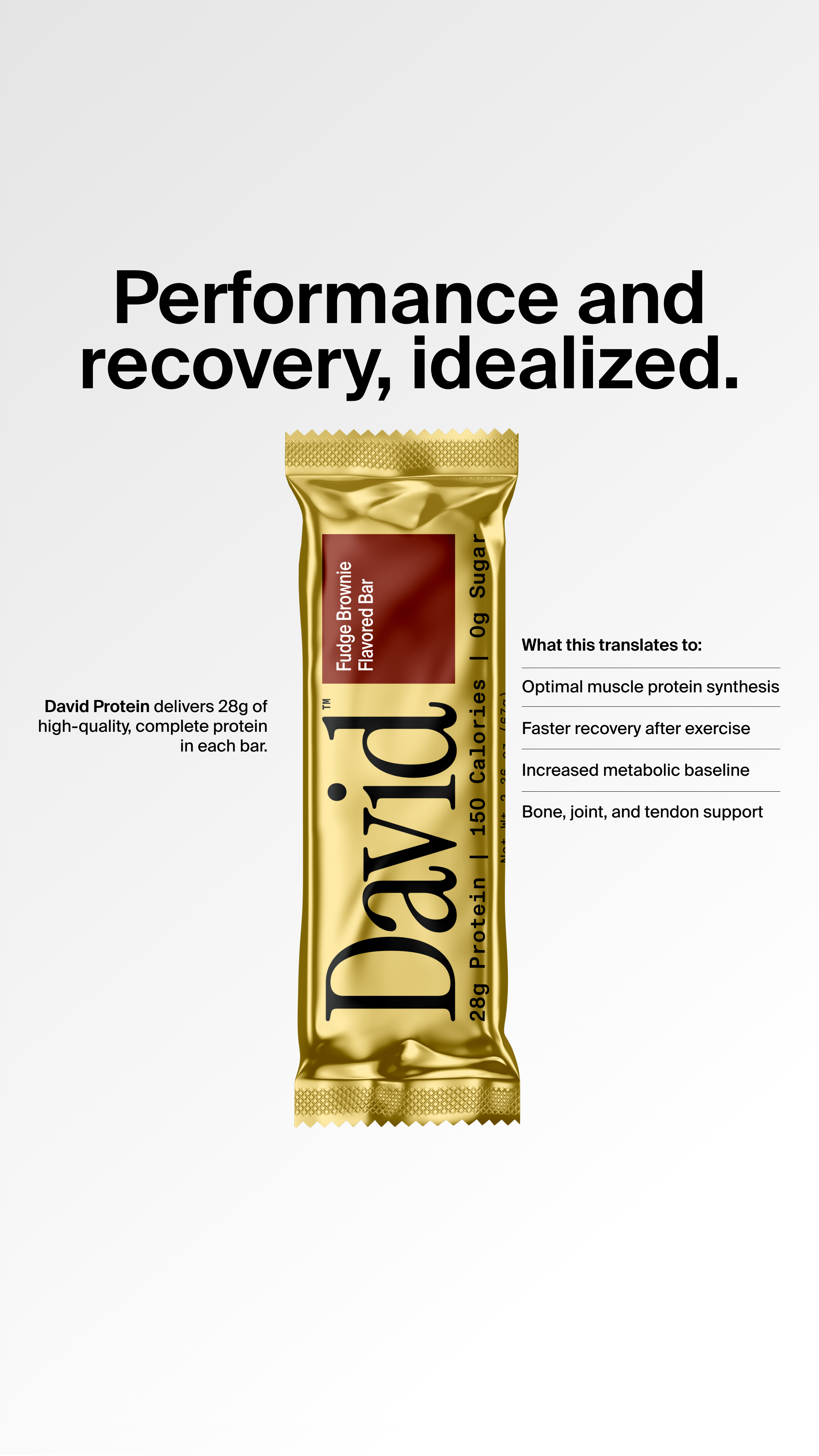 David Protein Facebook ad