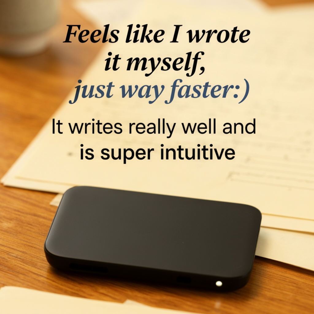 Letterly Facebook ad: Turn your thoughts into well-written text.