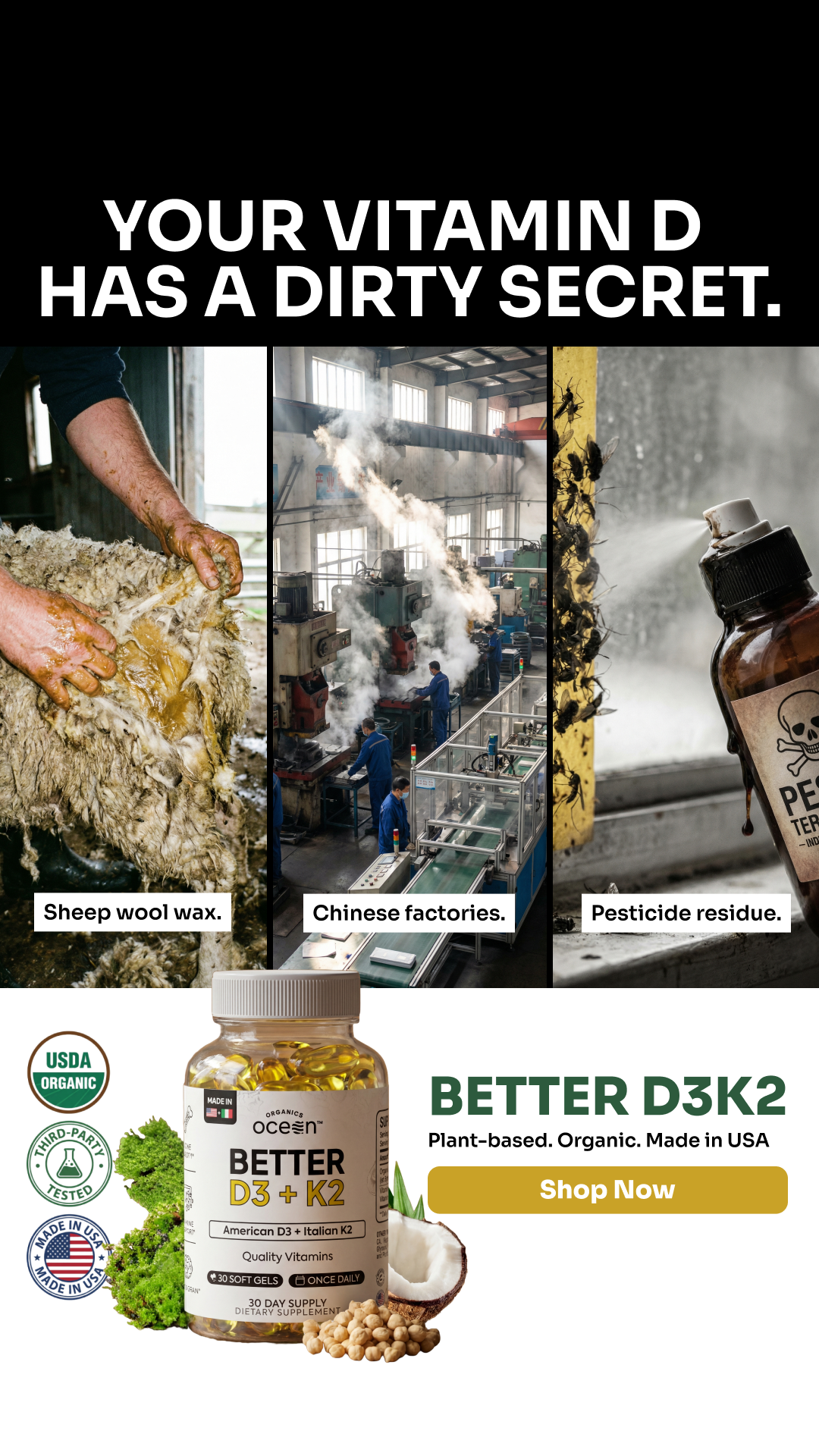Organics Ocean Facebook ad